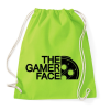 PRINTFASHION Gamer Face - Sportzsák, Tornazsák - Limezöld