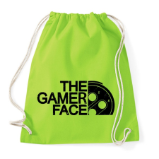 PRINTFASHION Gamer Face - Sportzsák, Tornazsák - Limezöld tornazsák