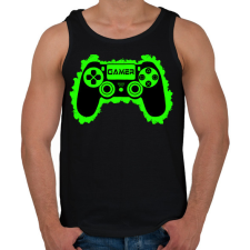 PRINTFASHION Gamer - Férfi atléta - Fekete atléta, trikó