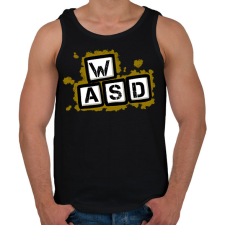 PRINTFASHION Gamer - Férfi atléta - Fekete atléta, trikó