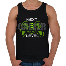 PRINTFASHION gamer - Férfi atléta - Fekete