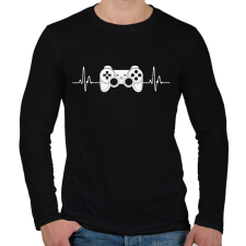 PRINTFASHION gamer - Férfi hosszú ujjú póló - Fekete férfi póló