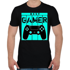 PRINTFASHION Gamer  - Férfi póló - Fekete