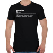 PRINTFASHION gamer - Férfi póló - Fekete férfi póló