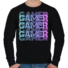 PRINTFASHION Gamer - Férfi pulóver - Fekete férfi pulóver, kardigán