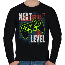 PRINTFASHION gamer - Férfi pulóver - Fekete férfi pulóver, kardigán