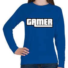 PRINTFASHION Gamer GTA style - Női pulóver - Királykék női pulóver, kardigán