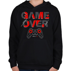 PRINTFASHION gamer - Gyerek kapucnis pulóver - Fekete