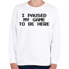 PRINTFASHION Gamer - Gyerek pulóver - Fehér