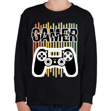 PRINTFASHION Gamer - Gyerek pulóver - Fekete gyerek pulóver, kardigán