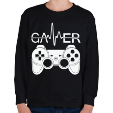 PRINTFASHION gamer - Gyerek pulóver - Fekete