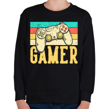 PRINTFASHION gamer - Gyerek pulóver - Fekete gyerek pulóver, kardigán
