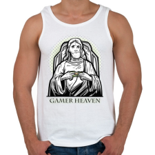 PRINTFASHION Gamer heaven - Férfi atléta - Fehér atléta, trikó