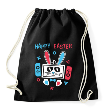 PRINTFASHION Gamer húsvét - Sportzsák, Tornazsák - Fekete tornazsák