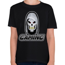 PRINTFASHION Gamer koponya - Gyerek póló - Fekete gyerek póló