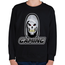 PRINTFASHION Gamer koponya - Gyerek pulóver - Fekete gyerek pulóver, kardigán