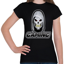 PRINTFASHION Gamer koponya - Női póló - Fekete női póló