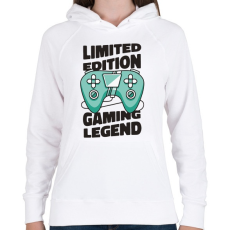 PRINTFASHION Gamer legenda - limited edition - Női kapucnis pulóver - Fehér