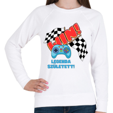 PRINTFASHION Gamer legenda született - Női pulóver - Fehér női pulóver, kardigán