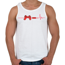 PRINTFASHION Gamer Life - Férfi atléta - Fehér
