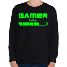 PRINTFASHION Gamer loading.. - Gyerek pulóver - Fekete gyerek pulóver, kardigán