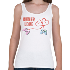 PRINTFASHION Gamer Love - Női atléta - Fehér