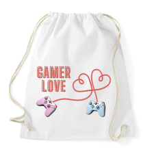 PRINTFASHION Gamer Love - Sportzsák, Tornazsák - Fehér tornazsák