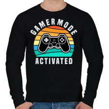 PRINTFASHION Gamer Mode Activated - Férfi pulóver - Fekete férfi pulóver, kardigán