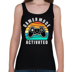 PRINTFASHION Gamer Mode Activated - Női atléta - Fekete