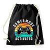 PRINTFASHION Gamer Mode Activated - Sportzsák, Tornazsák - Fekete