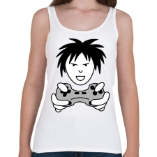 PRINTFASHION Gamer - Női atléta - Fehér női trikó