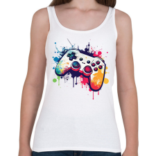 PRINTFASHION gamer - Női atléta - Fehér női trikó