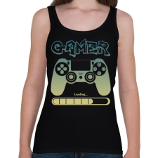 PRINTFASHION Gamer - Női atléta - Fekete női trikó