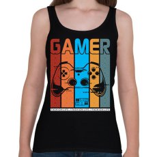 PRINTFASHION gamer - Női atléta - Fekete