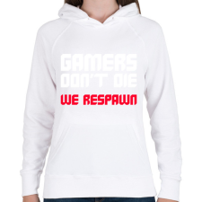 PRINTFASHION Gamer - Női kapucnis pulóver - Fehér női pulóver, kardigán
