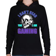 PRINTFASHION Gamer - Női kapucnis pulóver - Fekete