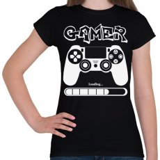 PRINTFASHION Gamer - Női póló - Fekete