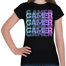 PRINTFASHION Gamer - Női póló - Fekete
