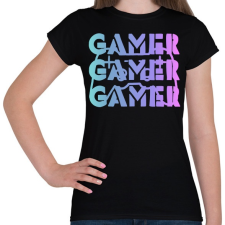 PRINTFASHION Gamer - Női póló - Fekete női póló