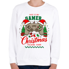 PRINTFASHION Gamer pajama (2) - Gyerek pulóver - Fehér gyerek pulóver, kardigán