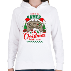 PRINTFASHION Gamer pajama (2) - Női kapucnis pulóver - Fehér