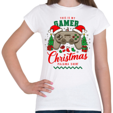 PRINTFASHION Gamer pajama (2) - Női póló - Fehér női póló