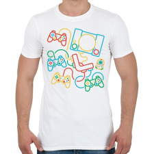 PRINTFASHION Gamer place - Férfi póló - Fehér férfi póló