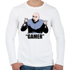 PRINTFASHION Gamer póló - Dr. Genya - Férfi hosszú ujjú póló - Fehér