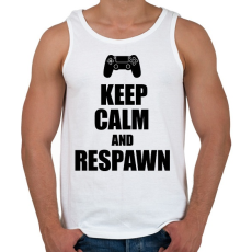 PRINTFASHION Gamer respawn - Férfi atléta - Fehér