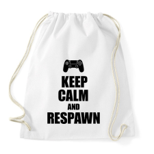 PRINTFASHION Gamer respawn - Sportzsák, Tornazsák - Fehér tornazsák