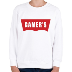 PRINTFASHION Gamer's - Gyerek pulóver - Fehér