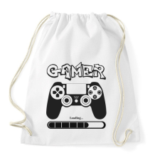 PRINTFASHION Gamer - Sportzsák, Tornazsák - Fehér tornazsák