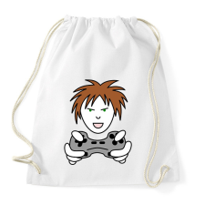 PRINTFASHION Gamer - Sportzsák, Tornazsák - Fehér tornazsák