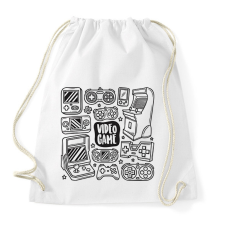 PRINTFASHION gamer - Sportzsák, Tornazsák - Fehér tornazsák